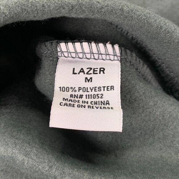 Lazer Mens Polar Fleece Relaxed Fit Pullover Hoodie Gray M - Picture 3 of 4